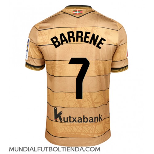 Camiseta Real Sociedad Ander Barrenetxea #7 Segunda Equipación Replica 2024-25 mangas cortas